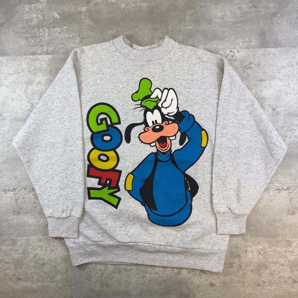 Vintage Disney Originals Goofy Graphic Sweatshirt Grey Heather 90s Crewneck